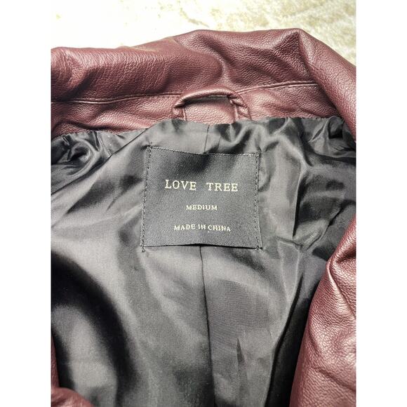 Faux Brown‎ Leather Jacket Size Medium - Picture 2 of 7